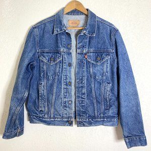 Levi Strauss Vintage 80's Type 3 Trucker Denim Jean Jacket Size 40R USA 70506